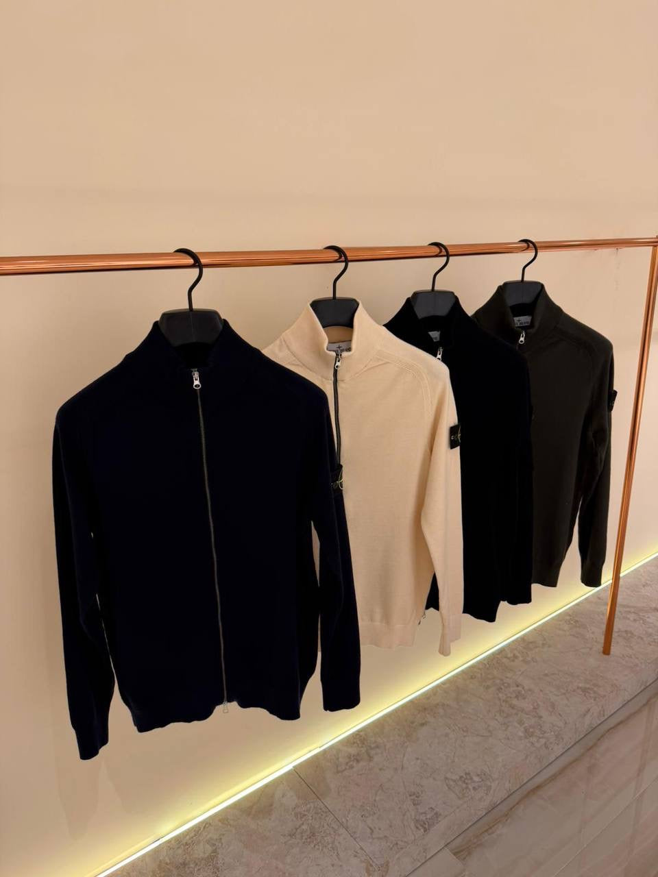 STONE ISLAND FULL ZIP SWEATER 0323 KNITTED