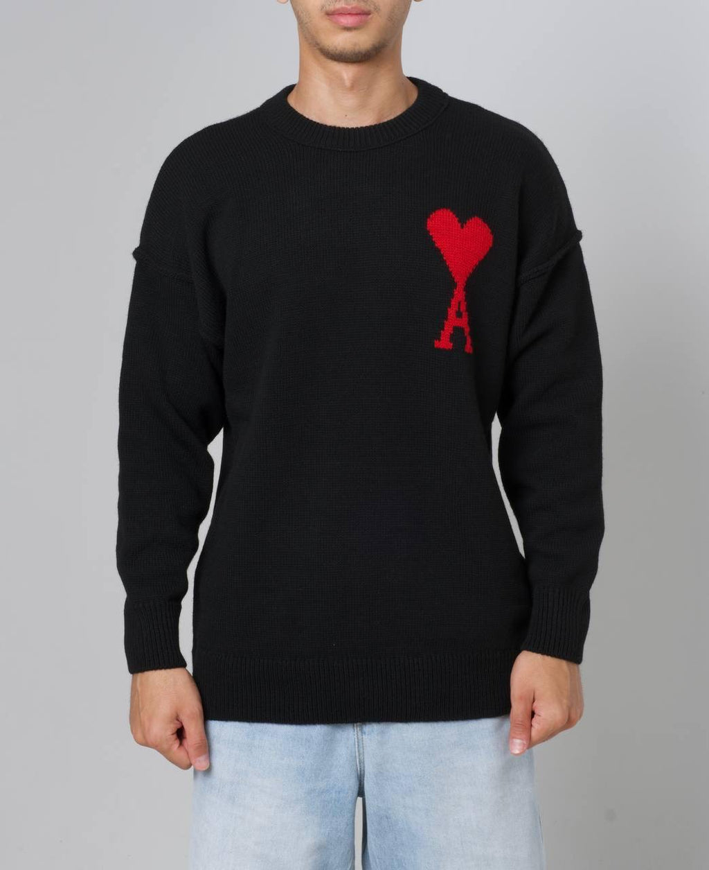 AMI PARIS SWEATER 0207 BLACK