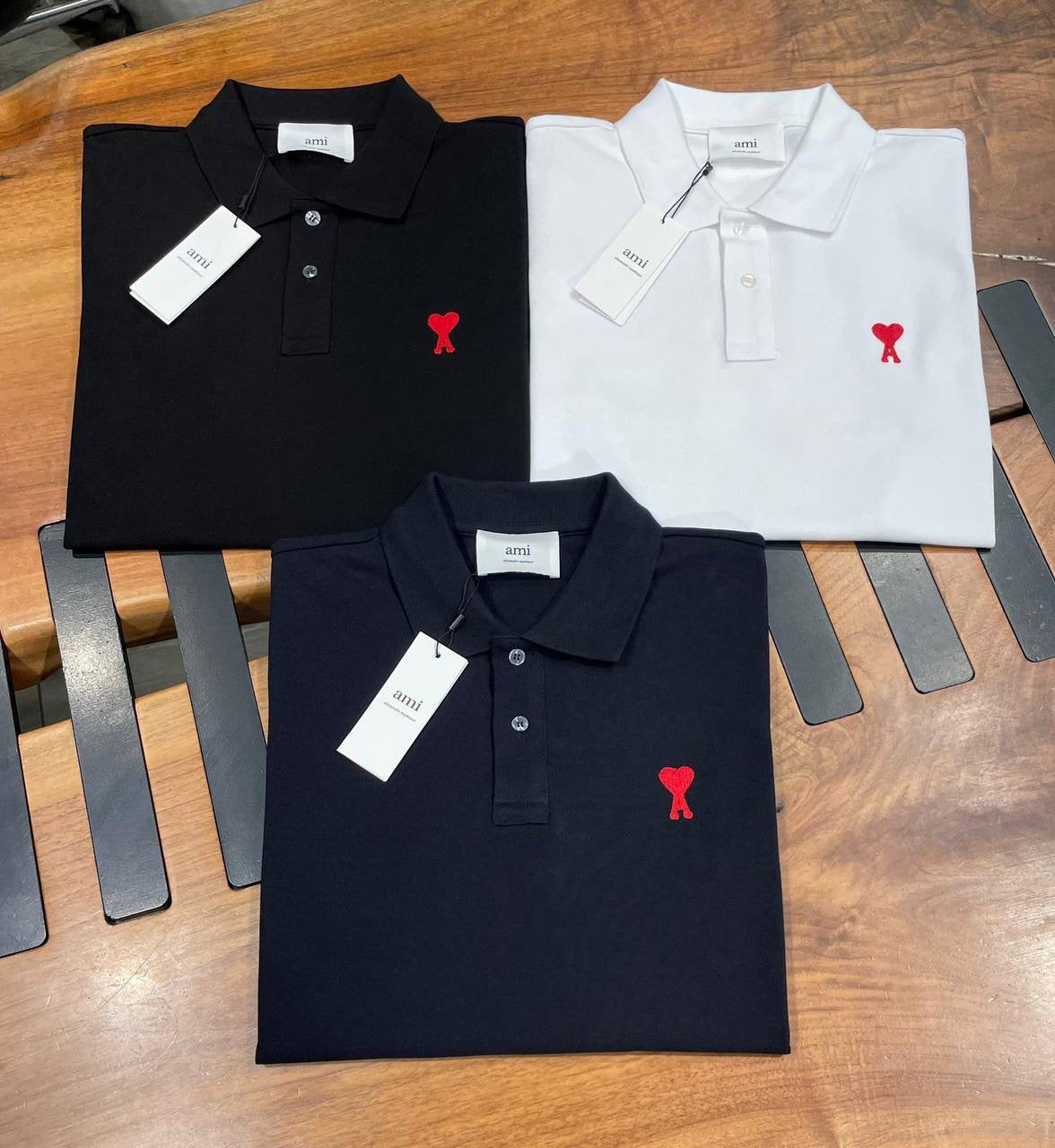 AMI PARIS POLO T-SHIRT 0360