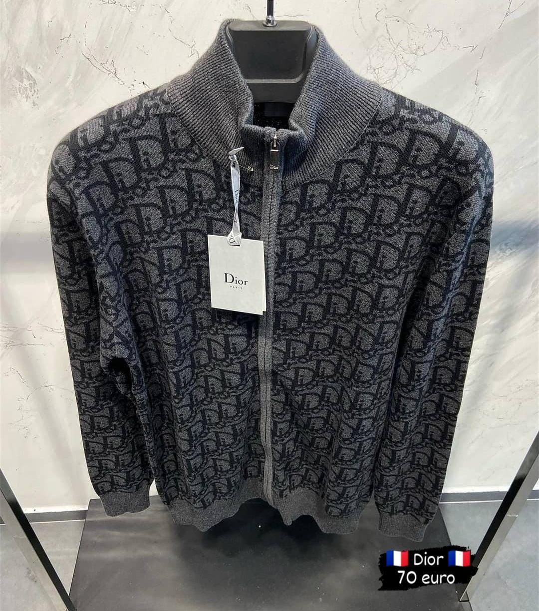 CD SWEATER ZIPPER 0031 knitted