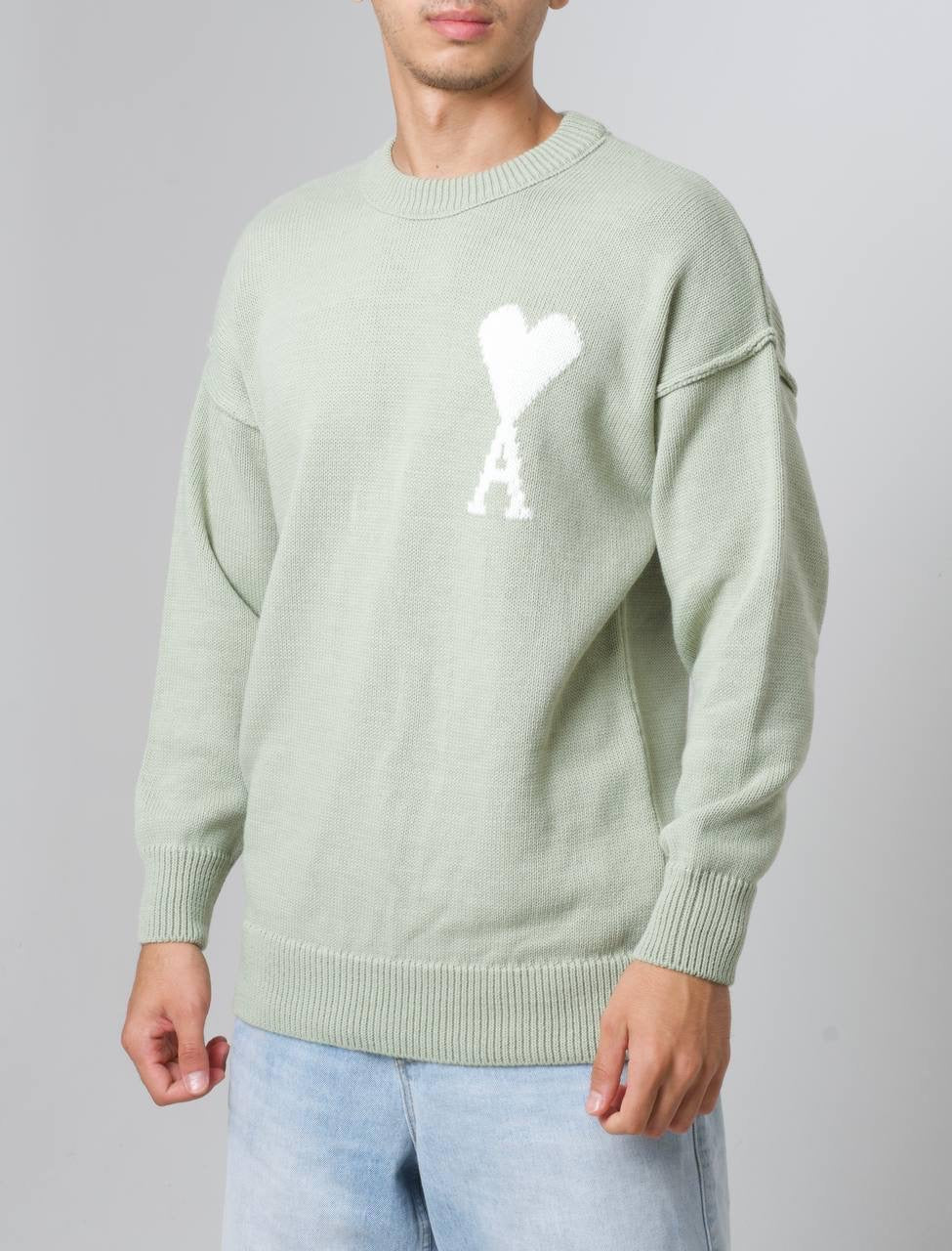 AMI PARIS SWEATER 0206 GREEN