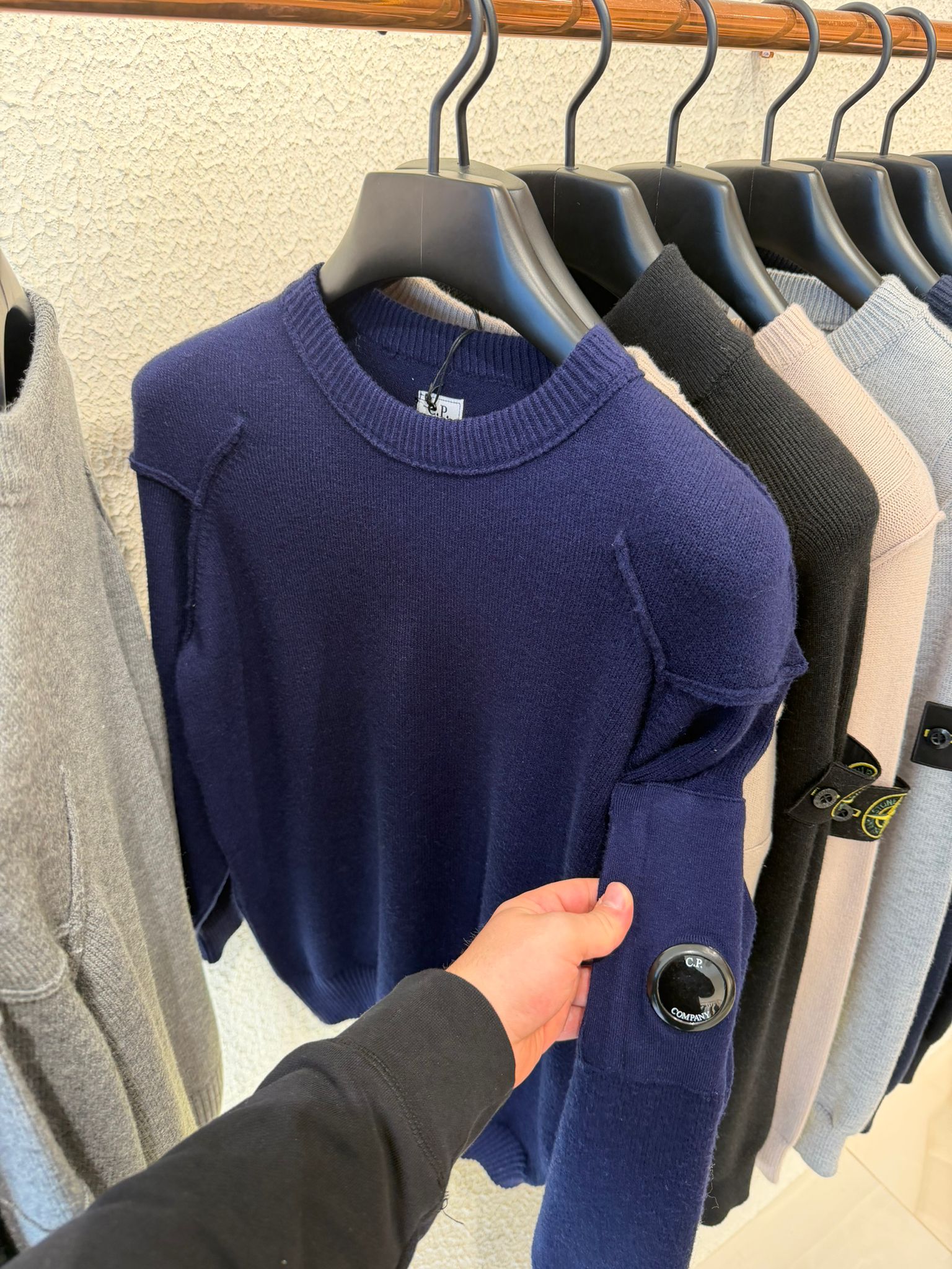 C.P. COMPANY SWEATER 0359 KNITTED NAVYBLUE