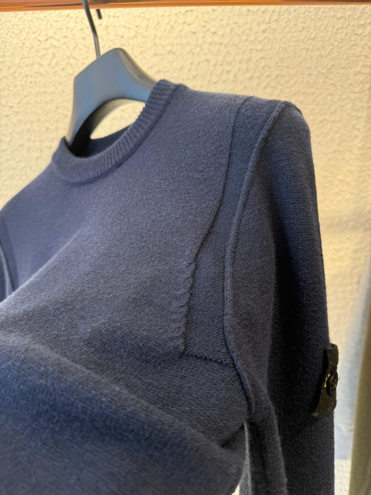 STONE ISLAND SWEATER 0355 KNITTED NAVYBLUE