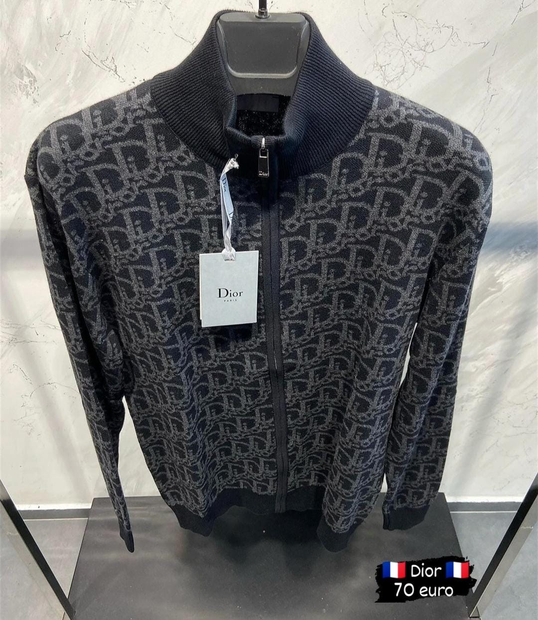 CD SWEATER ZIPPER 0030 knitted