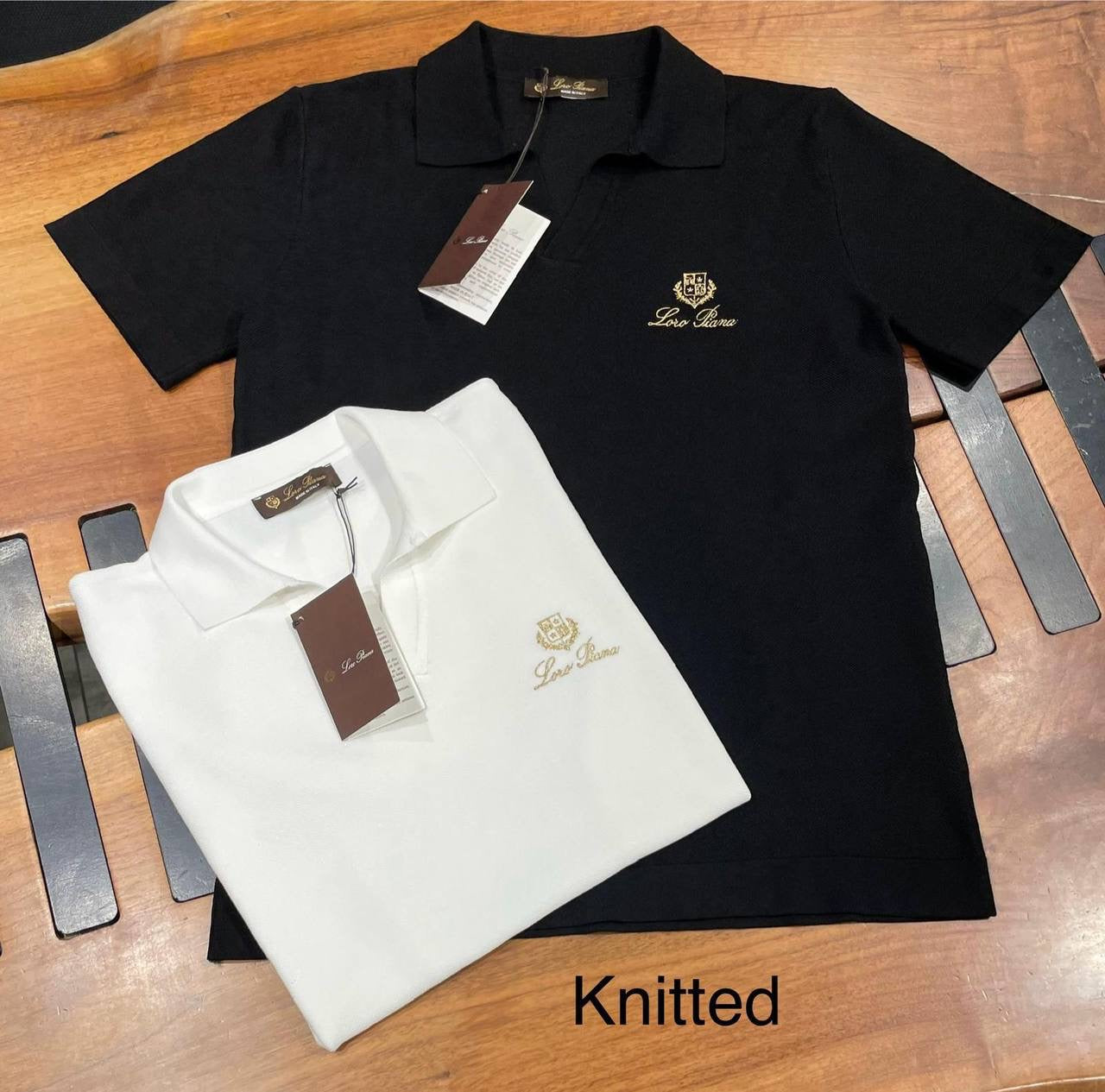 LORO PIANA POLO T-SHIRT 0394 KNITTED