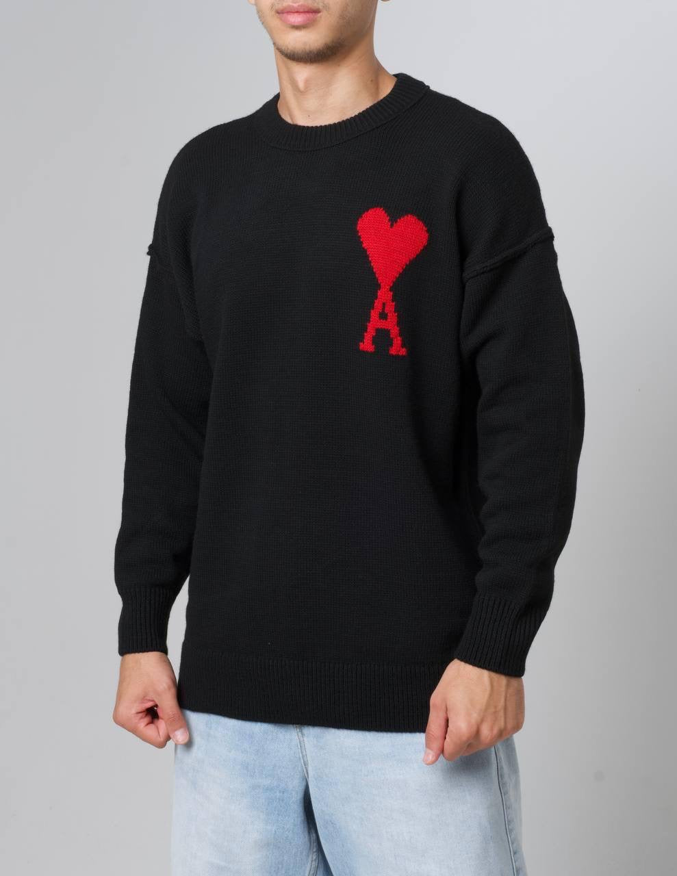 AMI PARIS SWEATER 0207 BLACK