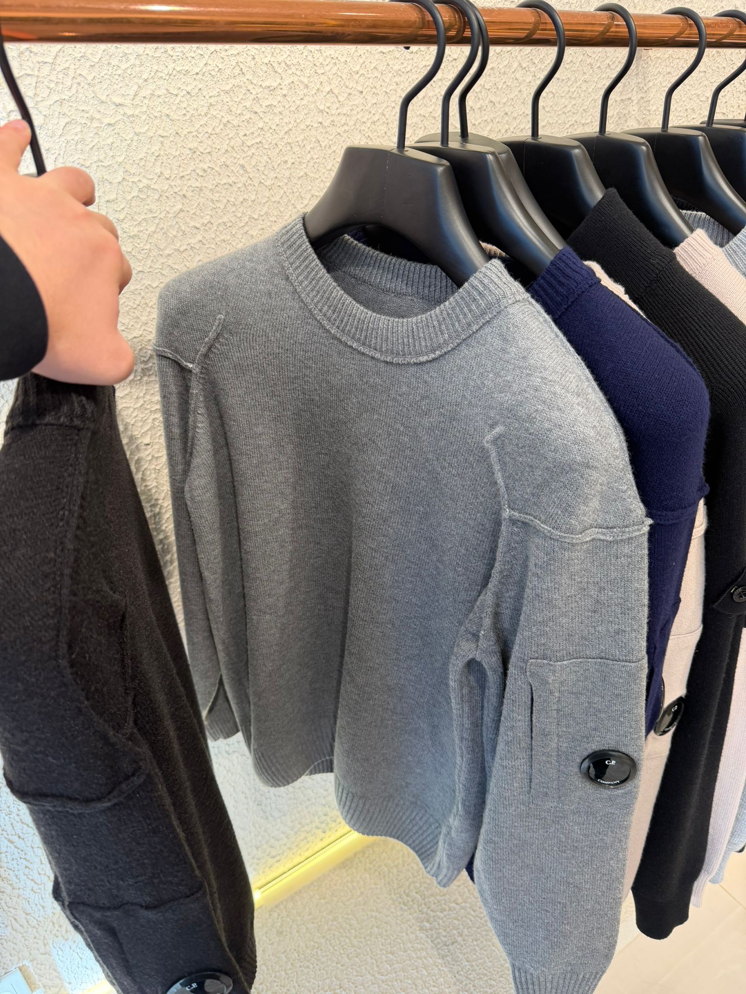 C.P. COMPANY SWEATER 0360 KNITTED GRAY
