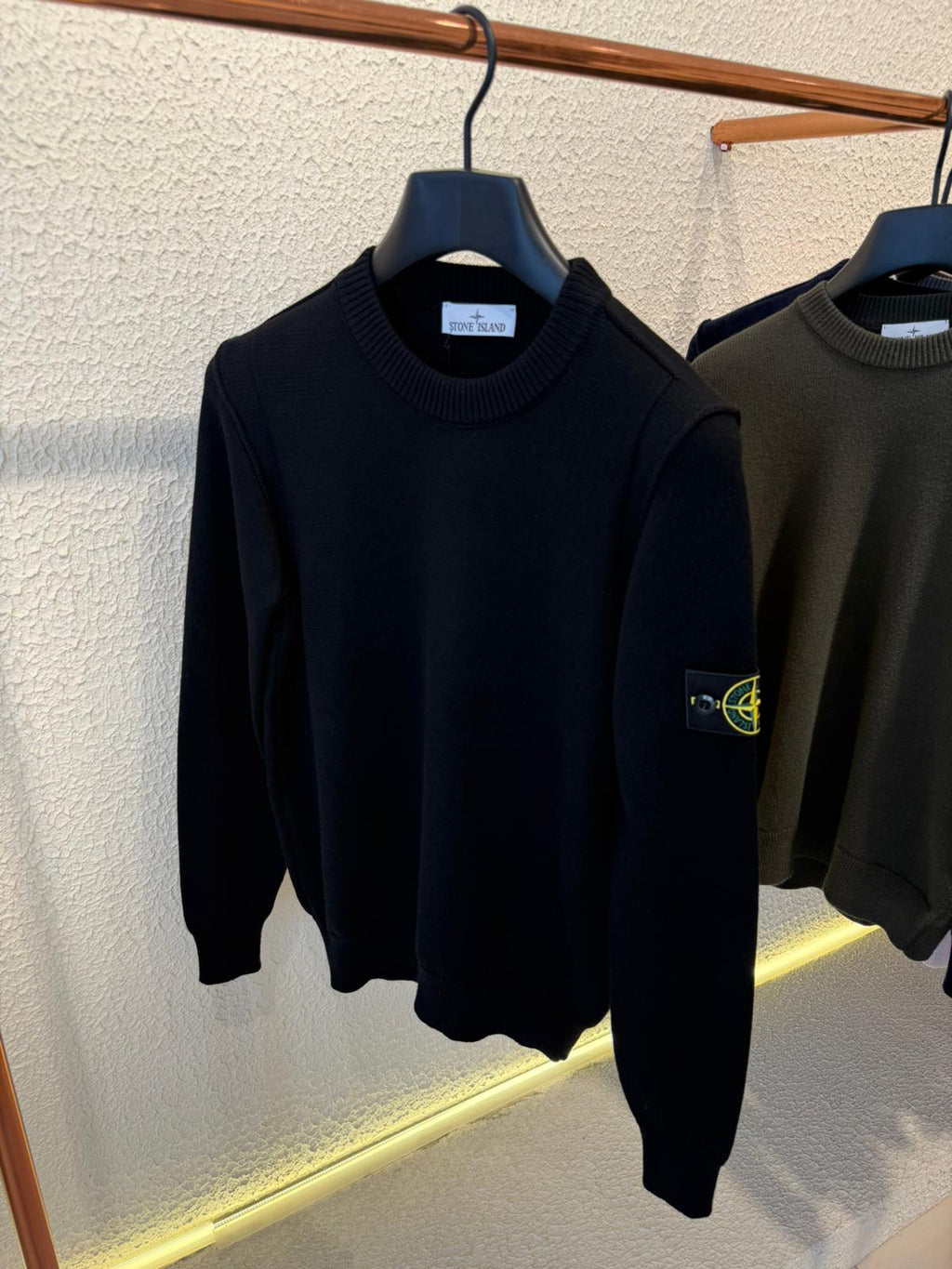STONE ISLAND SWEATER 0358 KNITTED BLACK