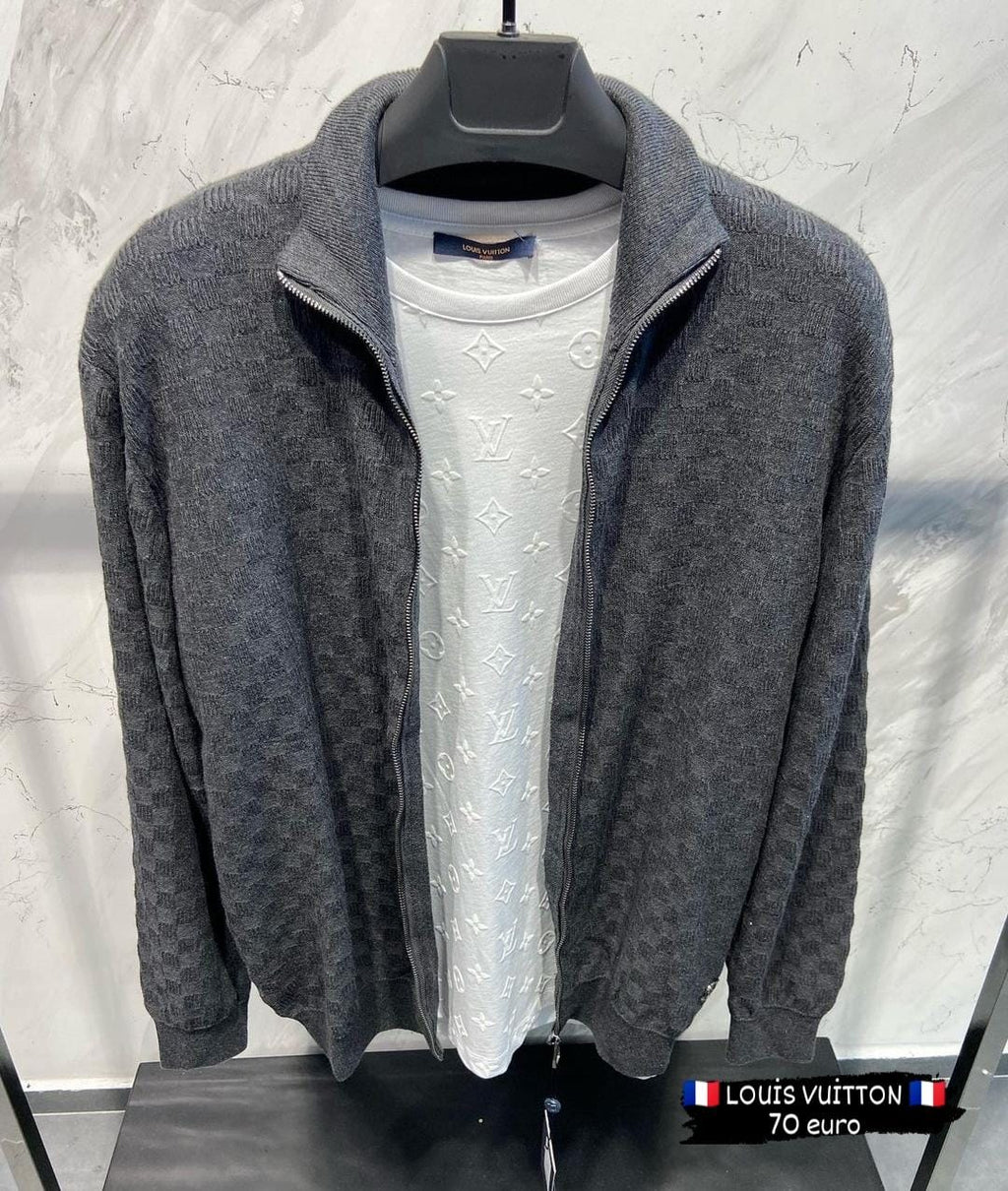 LV SWEATER ZIPPER 0015 KNITTED