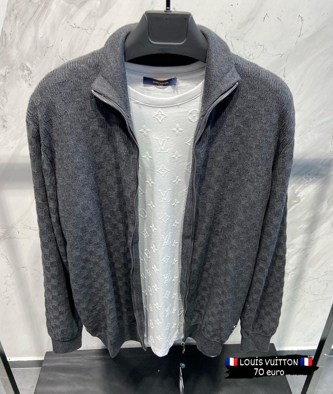 LV SWEATER ZIPPER 0015 KNITTED
