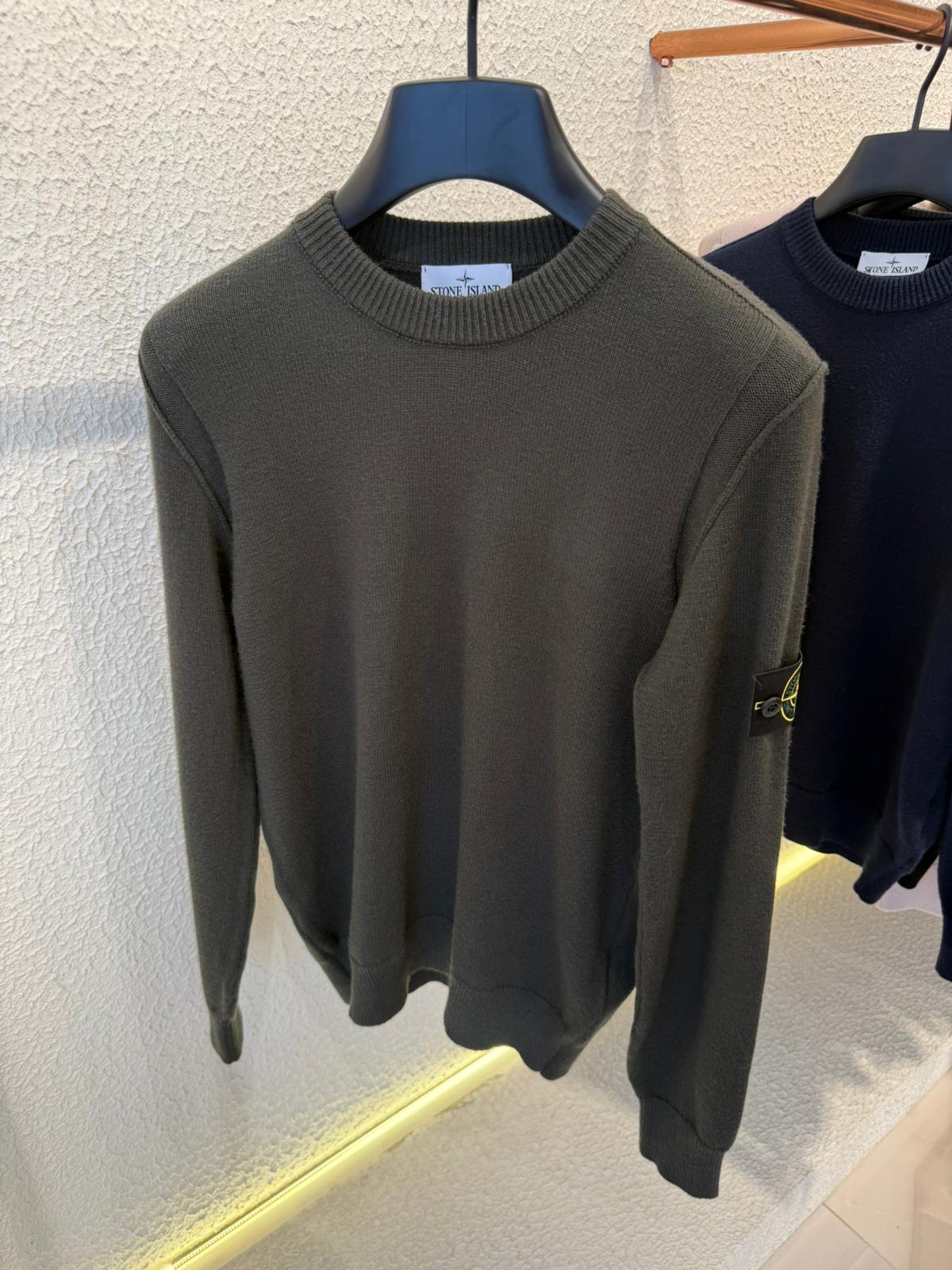 STONE ISLAND SWEATER 0356 KNITTED KHAKI