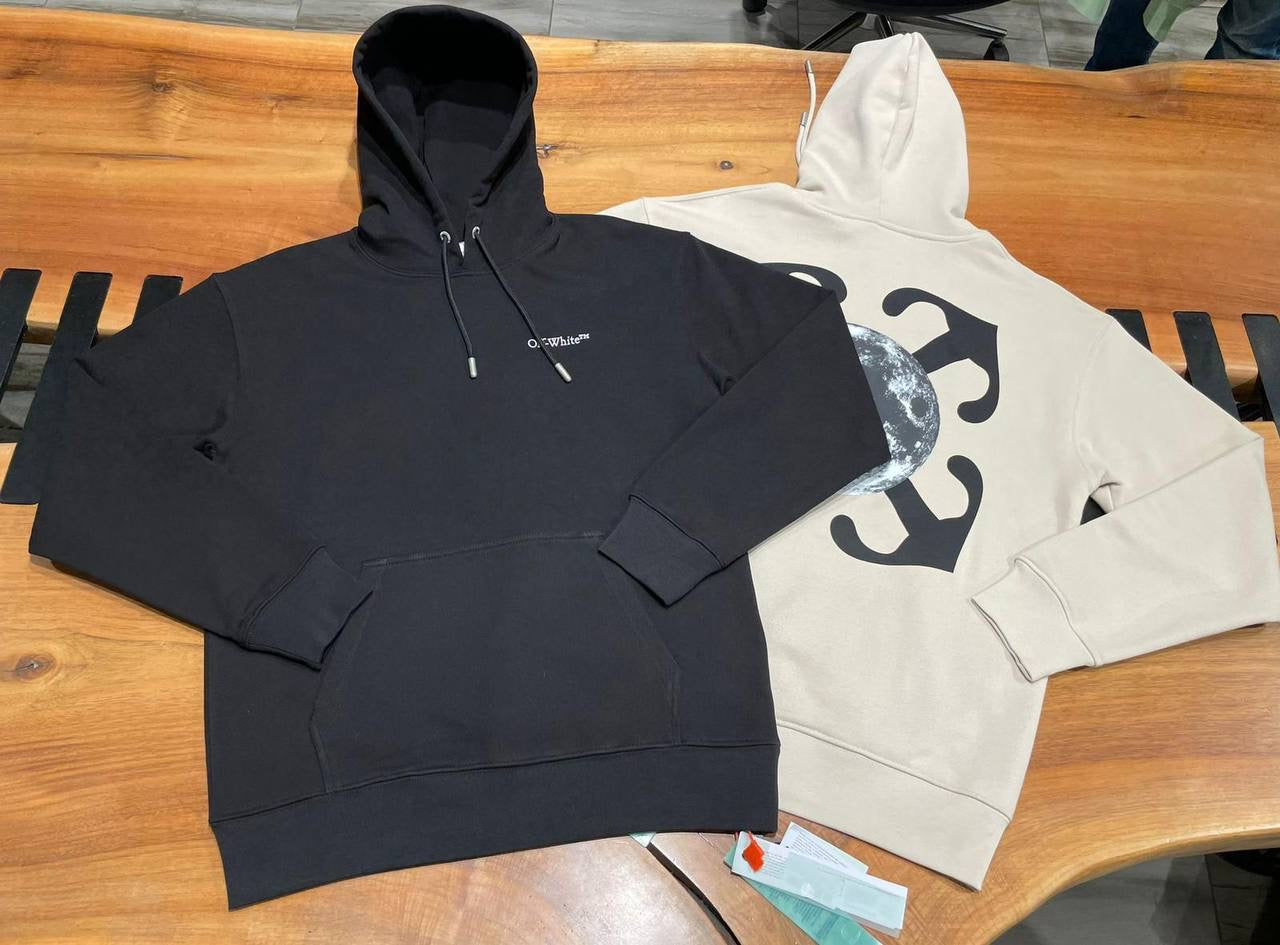 OFF-WHITE HOODIE 0139 BLACK