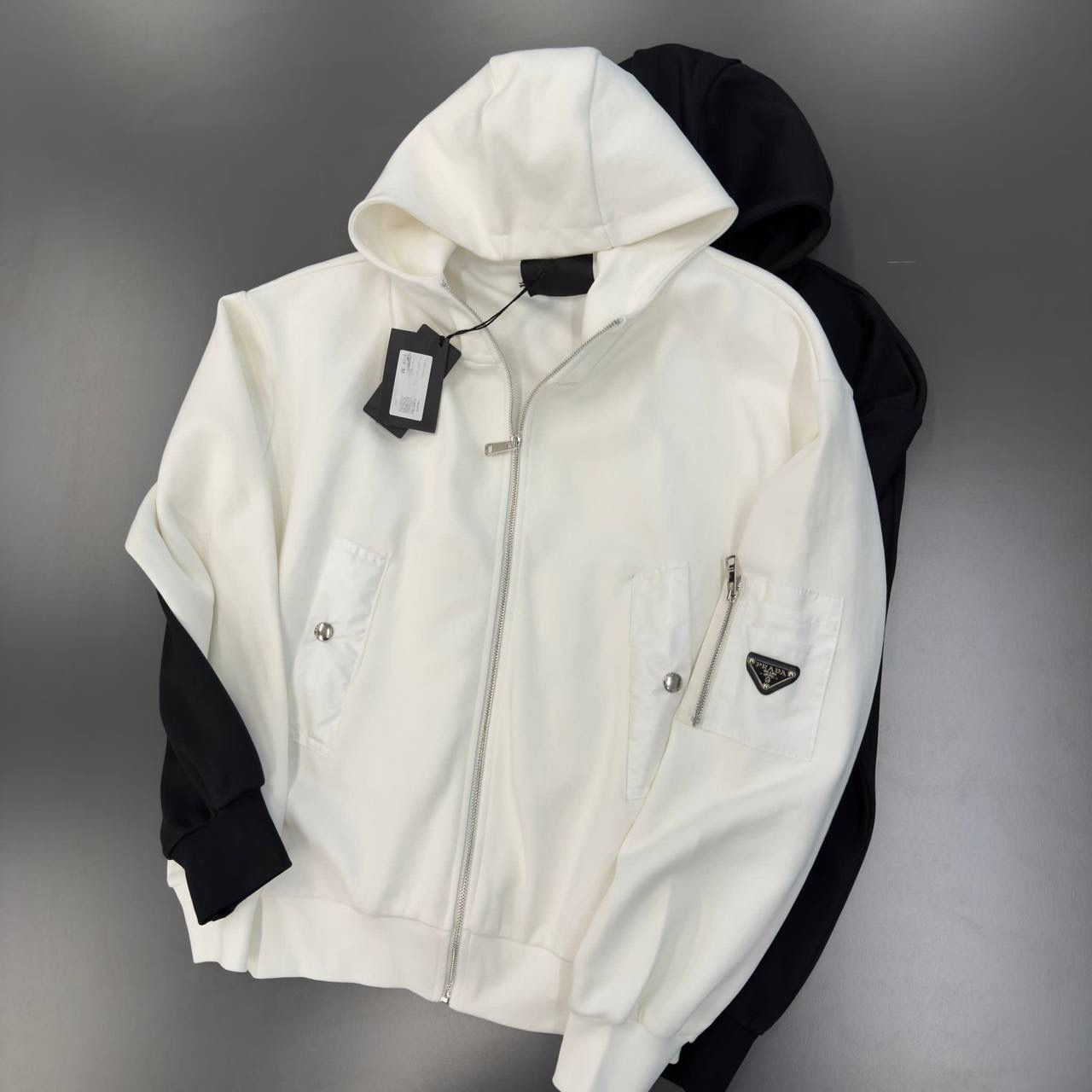 PRADA FULL ZIP HOODIE 0331