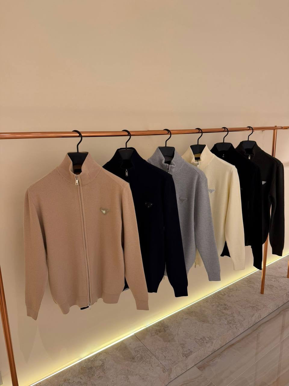 PRADA FULL ZIP SWEATER 0319 KNITTED