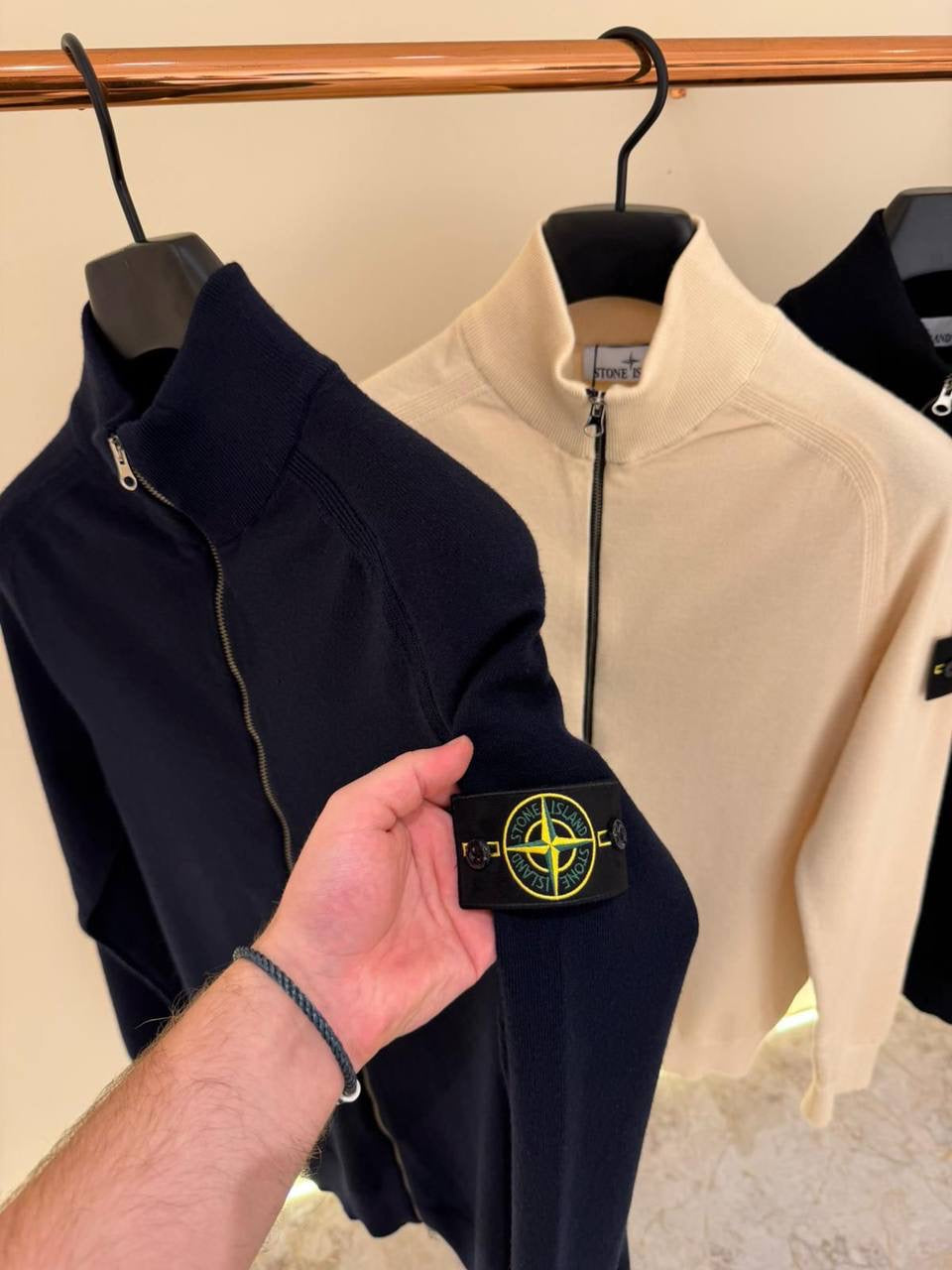 STONE ISLAND FULL ZIP SWEATER 0323 KNITTED