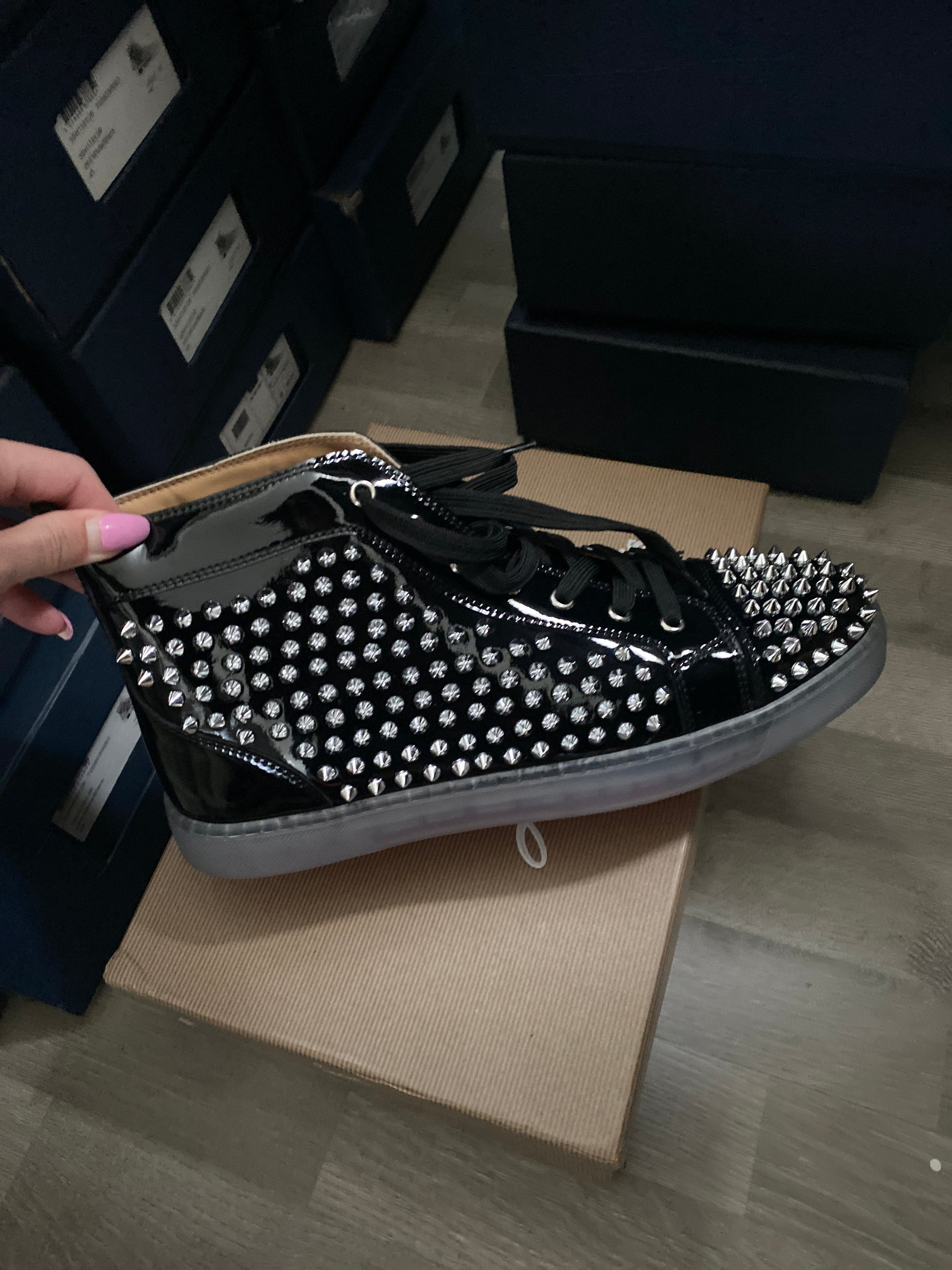 CHRISTIAN LOUBOUTIN HIGH-TOP SCHOENEN 0004