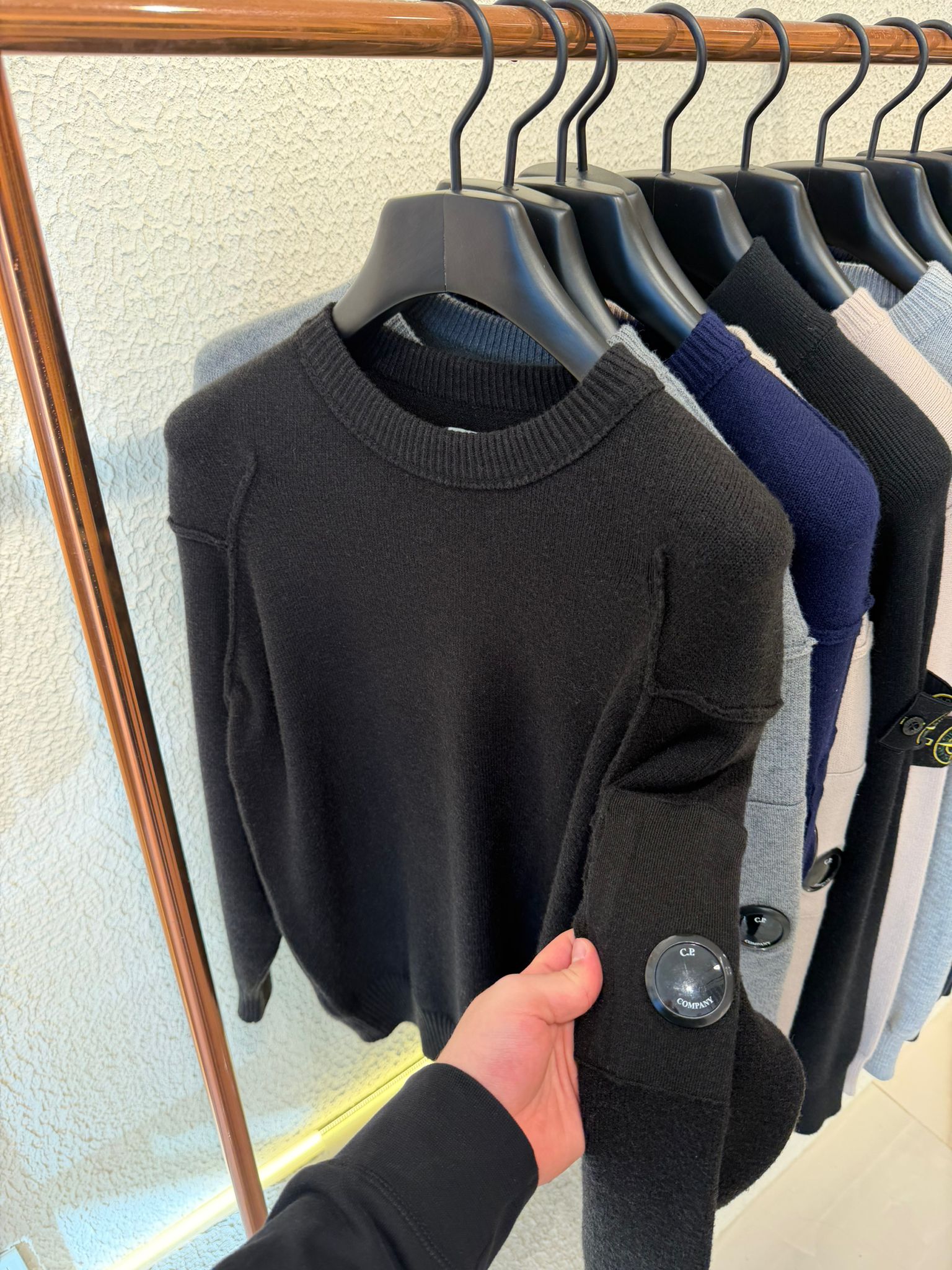 C.P. COMPANY SWEATER 0361 KNITTED BLACK