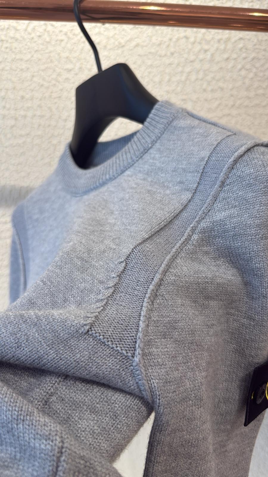 STONE ISLAND SWEATER 0357 KNITTED GRAY