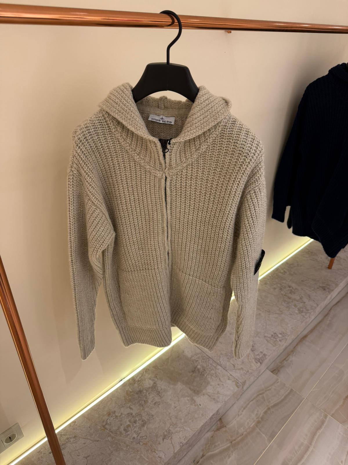 STONE ISLAND FULL ZIP HOODIE 0349 KNITTED