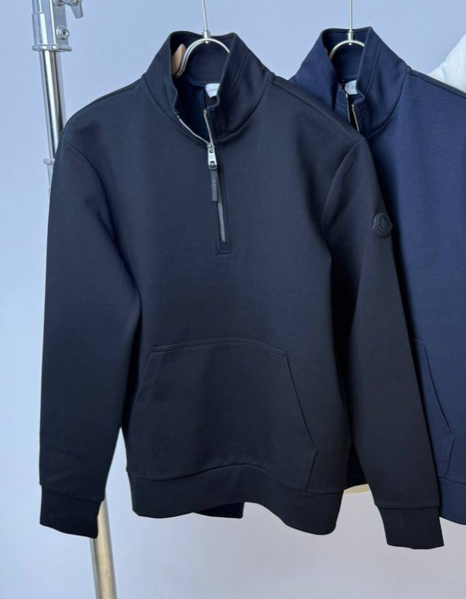 MNCLR ZIP SWEATER 0303 BLACK