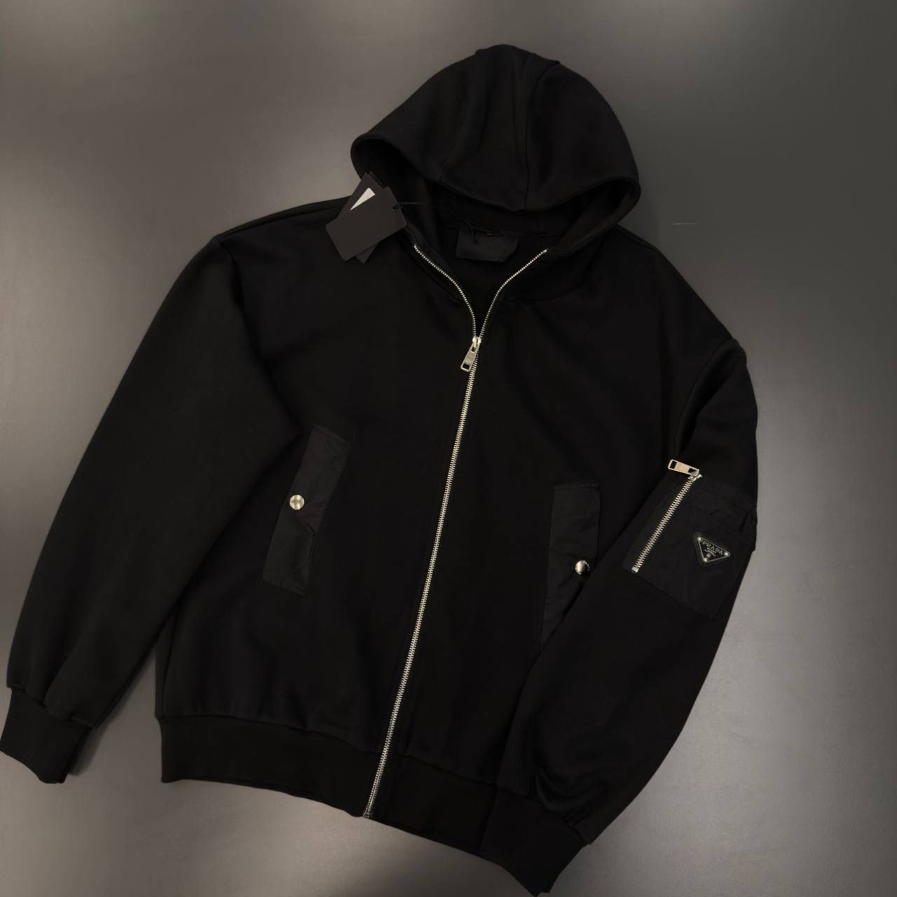 PRADA FULL ZIP HOODIE 0332