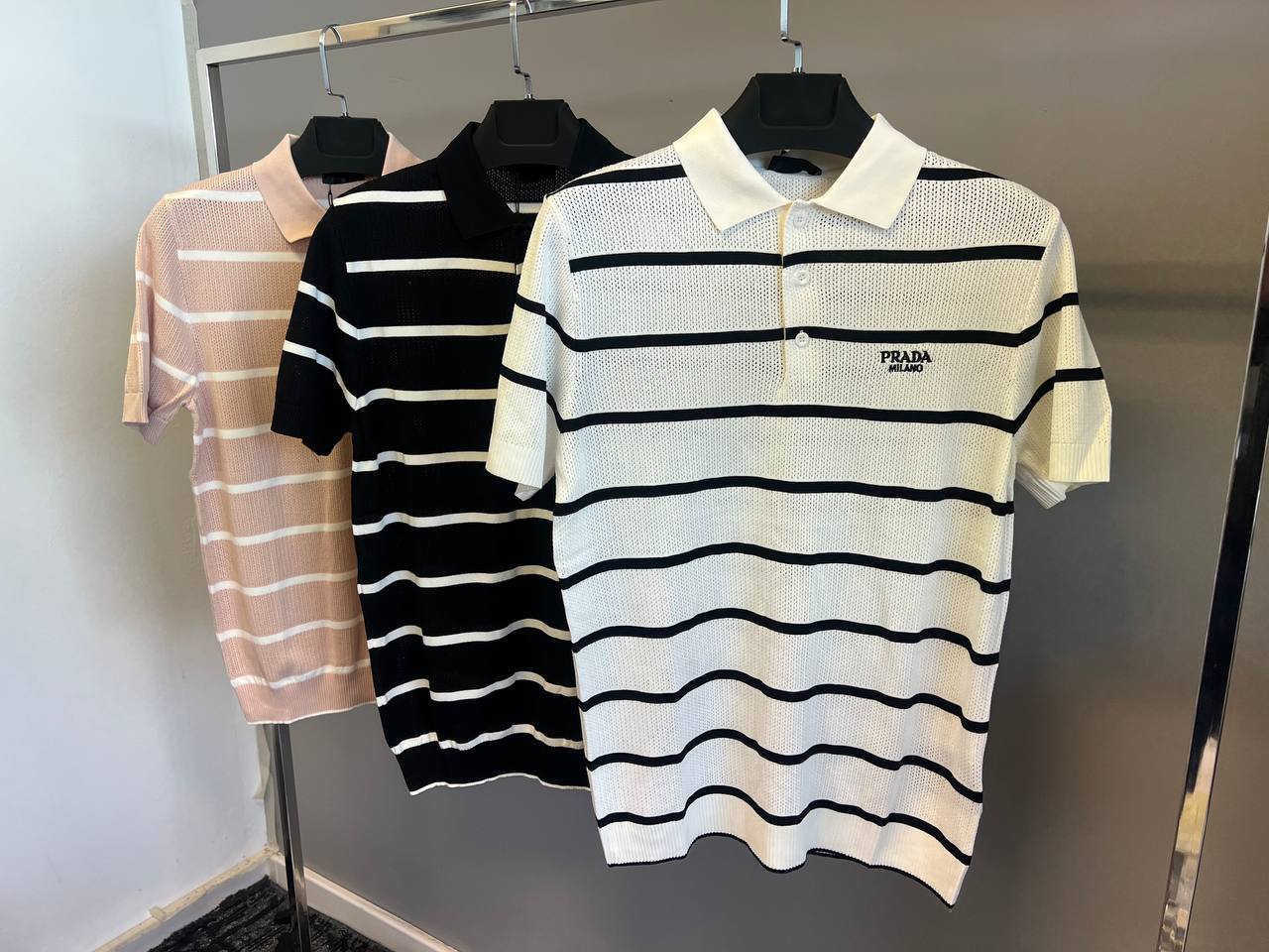 PRADA POLO T-SHIRT 0393 KNITTED