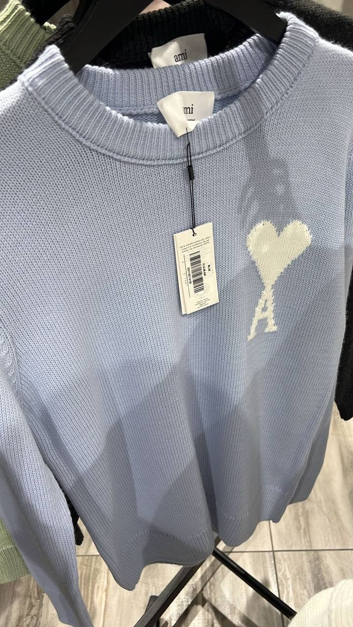 AMI PARIS SWEATER 0205 LIGHTBLUE