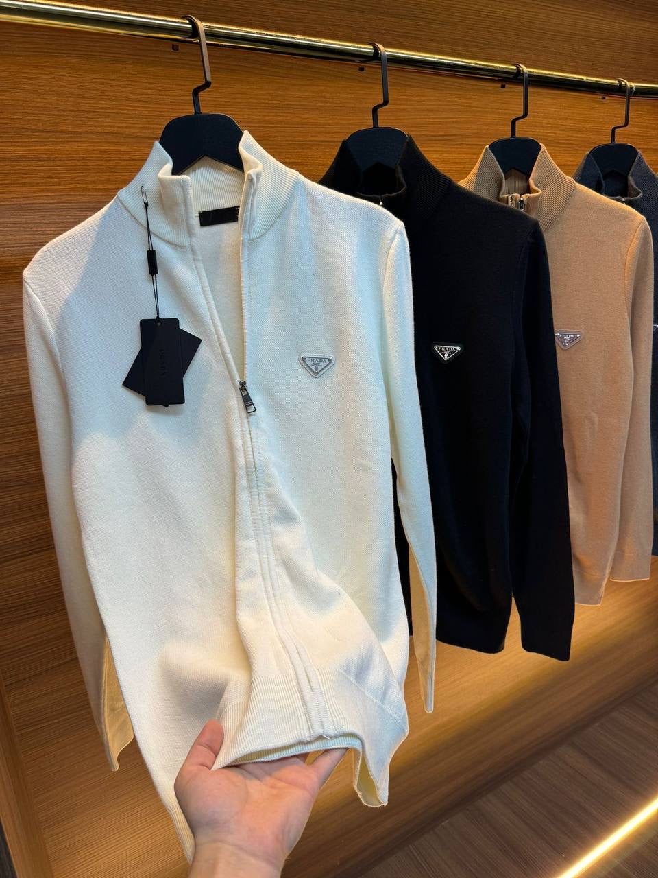 PRADA FULL ZIP SWEATER 0262 KNITTED