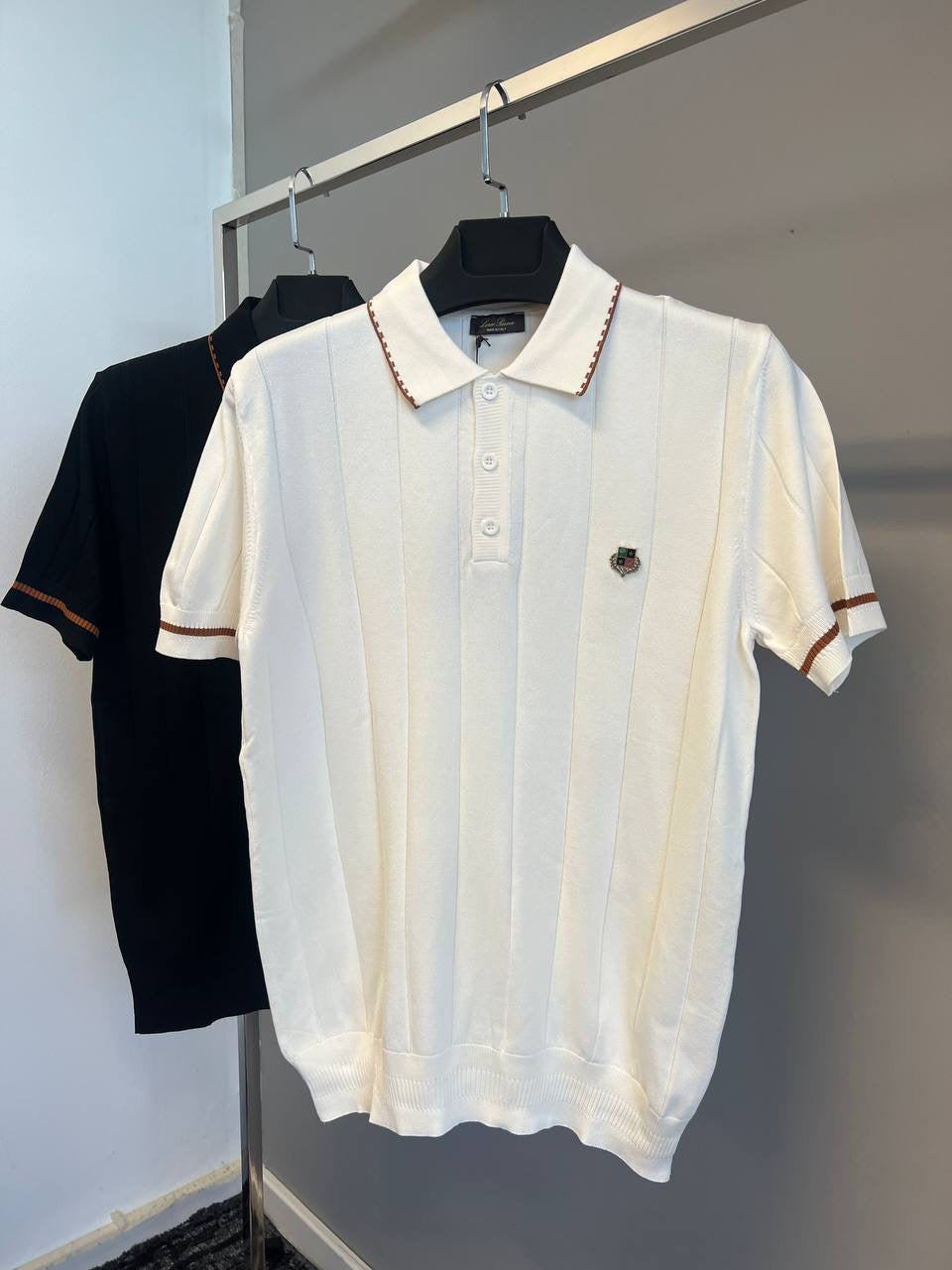 LORO PIANA POLO T-SHIRT 0397 KNITTED