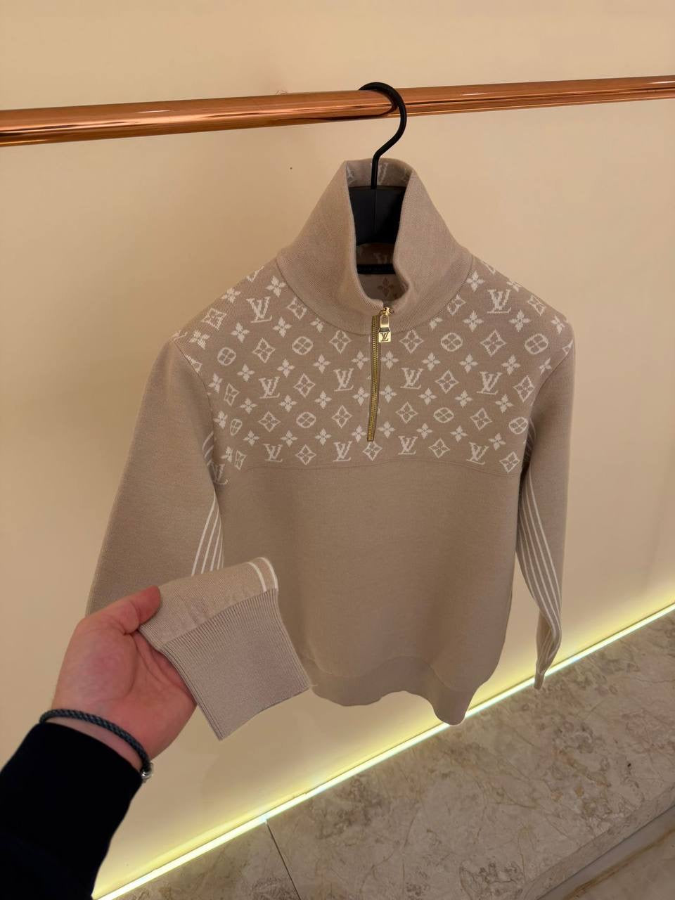 LV HALFZIP SWEATER 0363 KNITTED