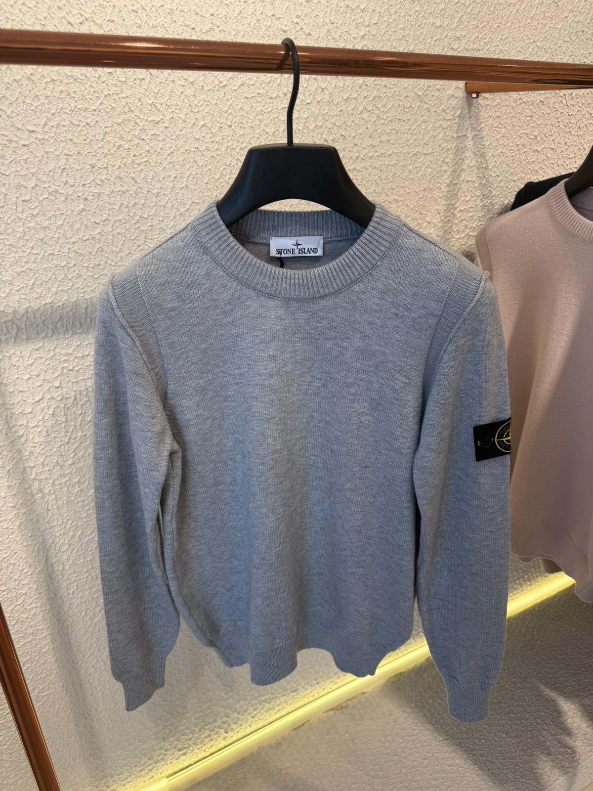 STONE ISLAND SWEATER 0357 KNITTED GRAY