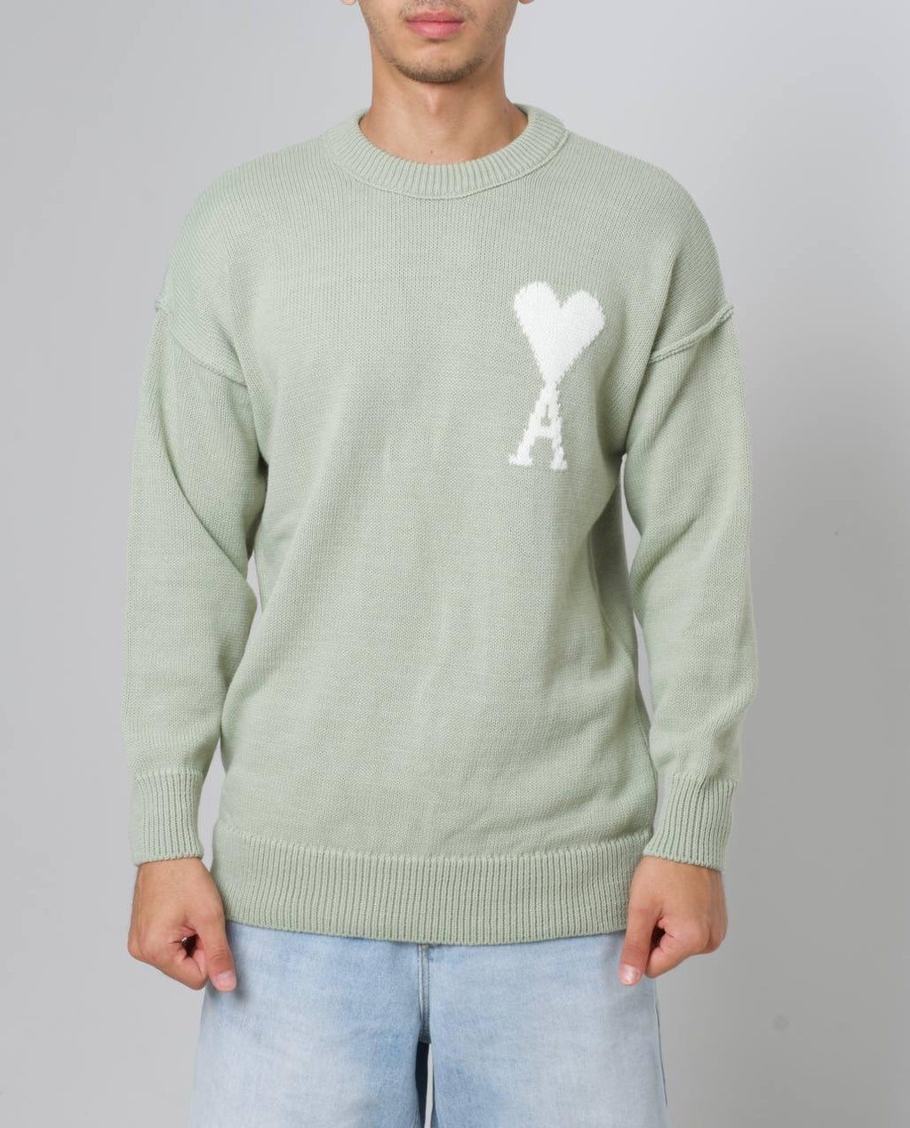 AMI PARIS SWEATER 0206 GREEN