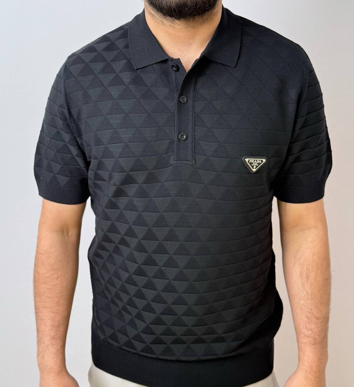 PRADA POLO T-SHIRT 0585 KNITTED