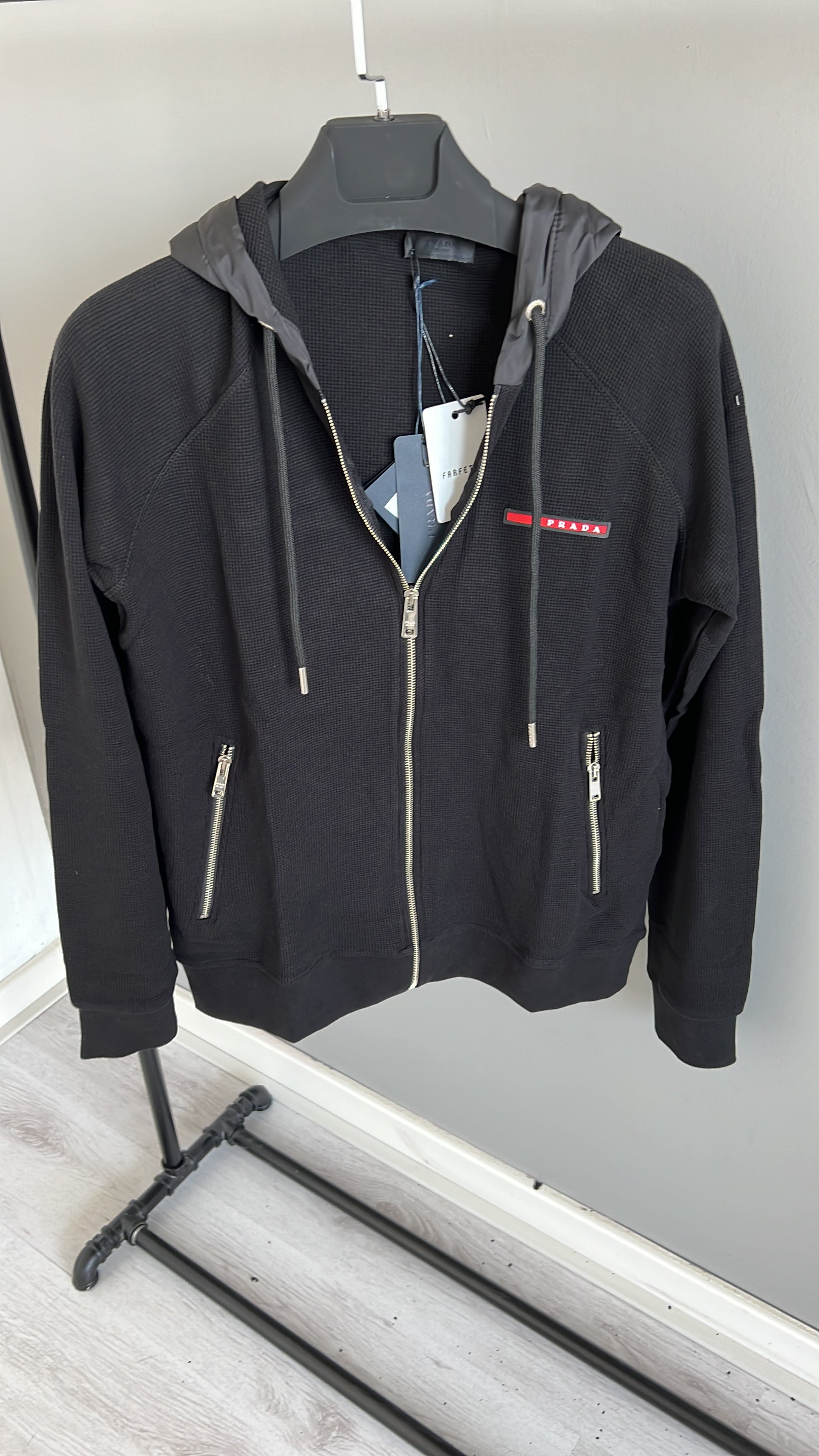 PRADA FULL ZIP HOODIE 0343
